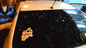 Дешевая плёнка, тонировка за 300 рублей, она скользит сцуко