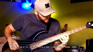 "Aerials" - System of a Down | Bass w/ Tabs (HD Cover | 1080p)