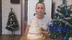 Торт Новогодняя Ёлка с йогуртовым кремом Торт в домашних условиях Мастер класс