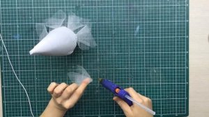 Ёлка из фатина / DIY Christmas tree made of tulle