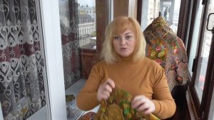 Примерка  шалей"Миндаль" вид 4,17,26,18 #павловопосадская#шаль#платок#примерки#миндаль#обзор#весна