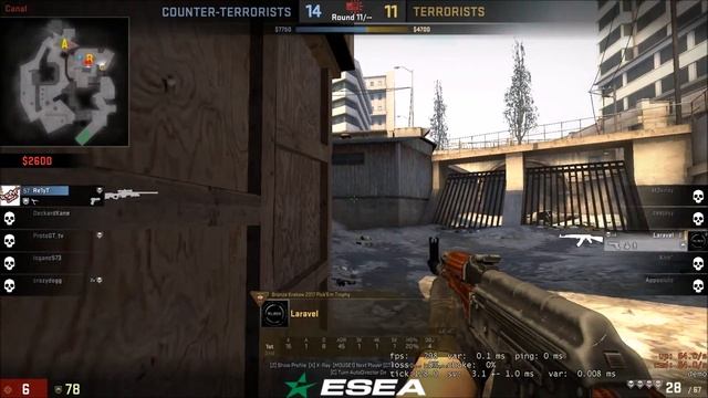 Laravel's ESEA Counter Strike Global Offensive Pug Highlights #1 смотреть онлайн