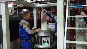 Запуск выдувного экструдера SJ-A60-1000 (Антиблок и мел)