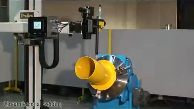 Автоматическая сварочная установка колонна + кантователь вращатель. смотреть онлайн