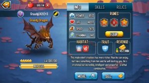 ●Monster Legends - Greedy Dragon level 130 vs Rabooka level 130?? knights & Castles maze island