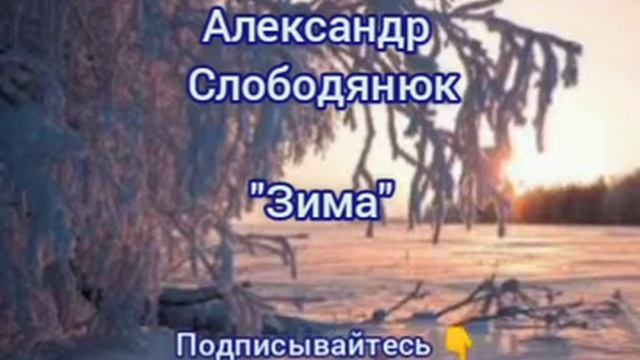 Александр Слободянюк "Зима" #моистихи #поэзия #мысли #стихиожизни #творчество #стихи #поэзиядуши
