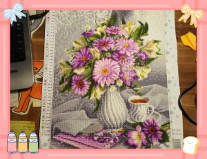 Как собирать алмазную мозайку.