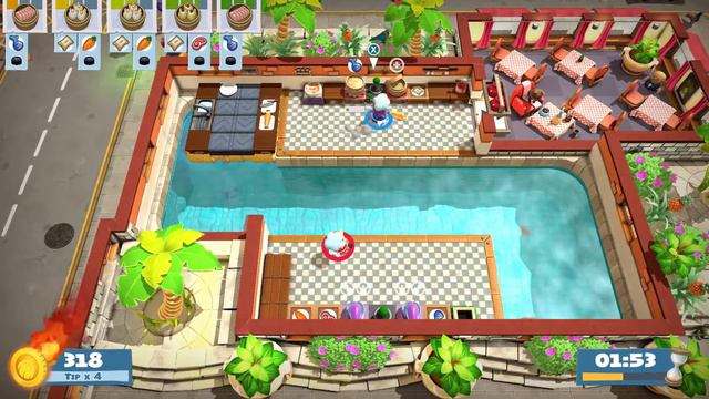 Overcooked 2 Surf 'N' Turf DLC: Level Kevin 1 смотреть онлайн