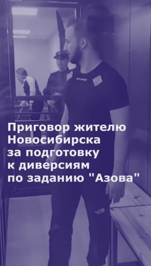 Суд приговорил к 25 годам жителя Новосибирска за подготовку к диверсиям по заданию "Азова"