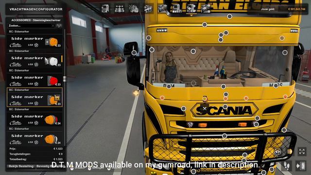 ets 2 FREE scania rjl Stoneguard reworked by modshub exlusive D.T.M