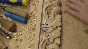 резная рамка под зеркало вторая часть