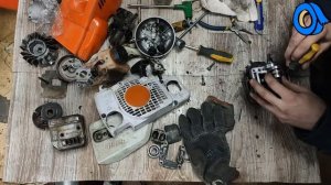 Stihl MS180 Ремонт бензопилы