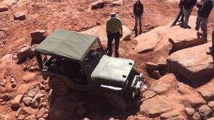 Vintage Willys Jeeps on Cliffhanger in Moab Utah EJS2021