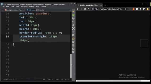 Loading Spinner Animation Effect Using Only CSS3 || Full Tutorial