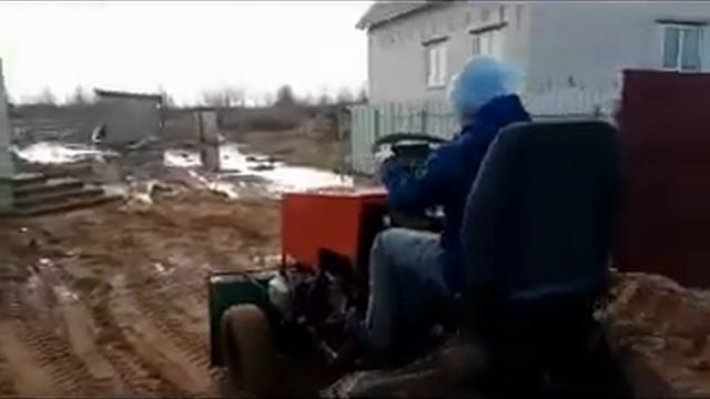 Самодельный минитрактор с двигателем от мотоцикла смотреть онлайн
