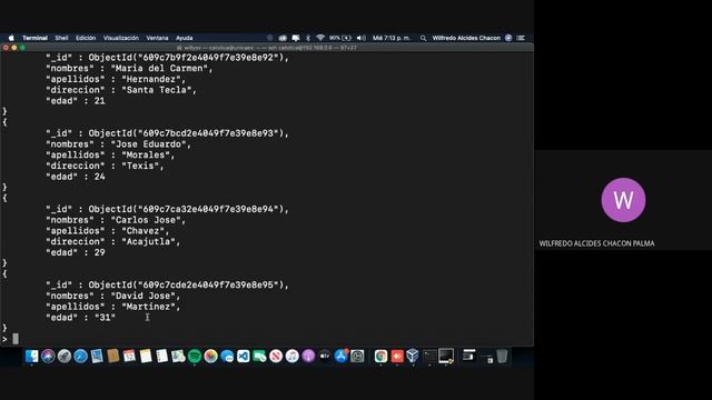 Uso de filtros para obtener información de una base de datos MongoDB