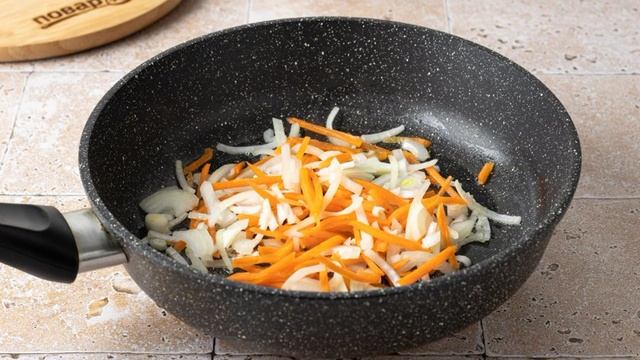 Ячневая каша с овощами