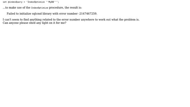 SQLcmd Error 'Failed To Initialize Sqlcmd Library With Error Number -2147467259' (3 Solutions!!)