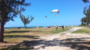 kite crash, trash on Mauritius кайтлуп сидя на дереве, дневник Ильича