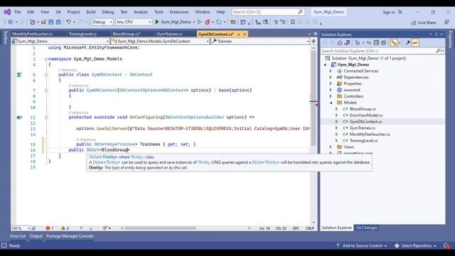 ASP DOT NET CORE MVC | GYM MANAGEMENT WEB APP | MS SQL SERVER | PART 2