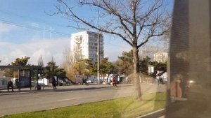 Севастопольский Троллейбус На Лаз Е183.2036 с 5 км Бал шоссе до ул.Кожанова 18 декабря 2021 .г