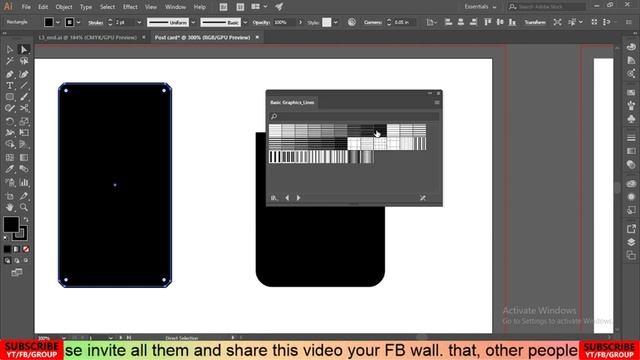 Graphic Design live class part -#3 | Batch - #6 - adobe illustrator cc bangle tutorial part -3
