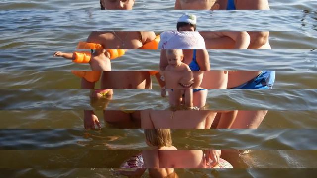 Бабушка с внучатами