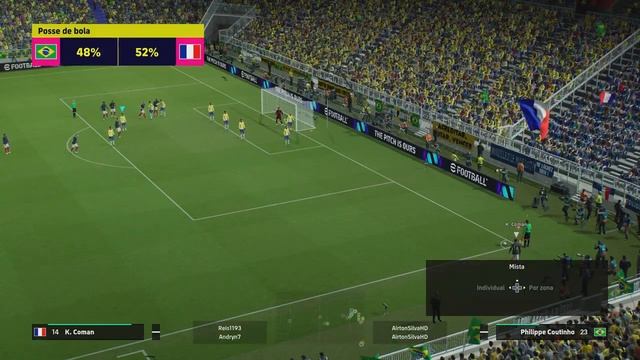 eFootball 2024 - Brasil vs França | Gameplay Online [4K] PS5 смотреть онлайн