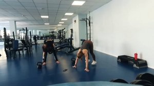 Функциональная жиросжигающая тренировка/разминка с гирей для девушек и не только