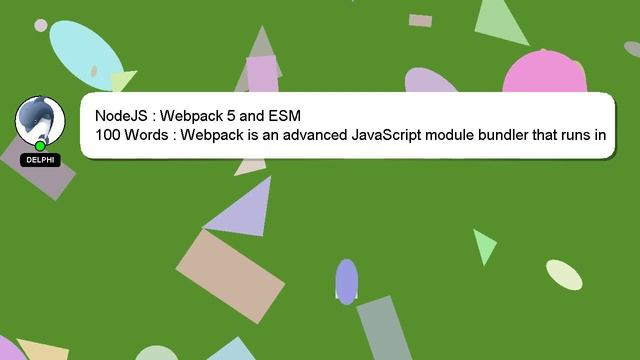 NodeJS : Webpack 5 and ESM смотреть онлайн
