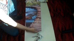 Как натянуть холст на рамку модульной картины? How can I stretch the canvas on the picture frame?