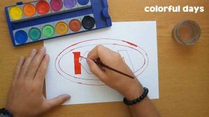 How to draw the Kia logo - 기아 로고 그리는 법 (car logos)