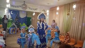 11. Танец Снегурочки и снегурок на Новогоднем утреннике в садике