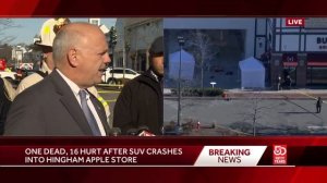 1 killed, 16 hurt when SUV crashes through Apple store