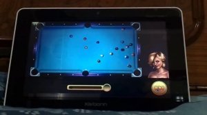 Playing Midnight pool 3 with mice on smart tab 1