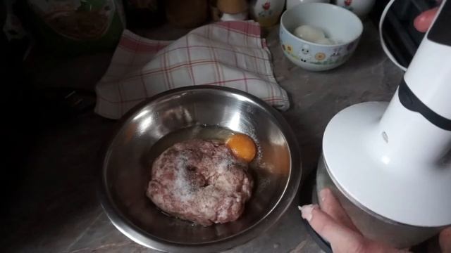 Пирог бездрожжевой с фаршем и яйцом от Анны/тесто на пироги на кефире без дрожжей/Pie with meat
