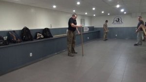 Прикладной рукопашный бой. Форма разминки. Гимнастика с длинной палкой.
