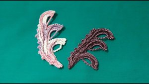 Листик крючком . РЕЛЬЕФНЫЙ 3D ЛИСТИК КРЮЧКОМ.ИРЛАНДСКОЕ КРУЖЕВО.