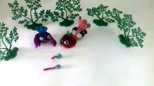 мои пластилиновые энгри бёрдс