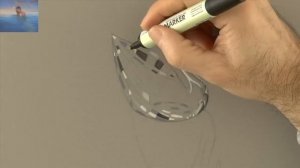 Drawing glass: How to Draw a 3D Swarovski Crystal Swan- Fine Art-Tips by ArtistLeonardo