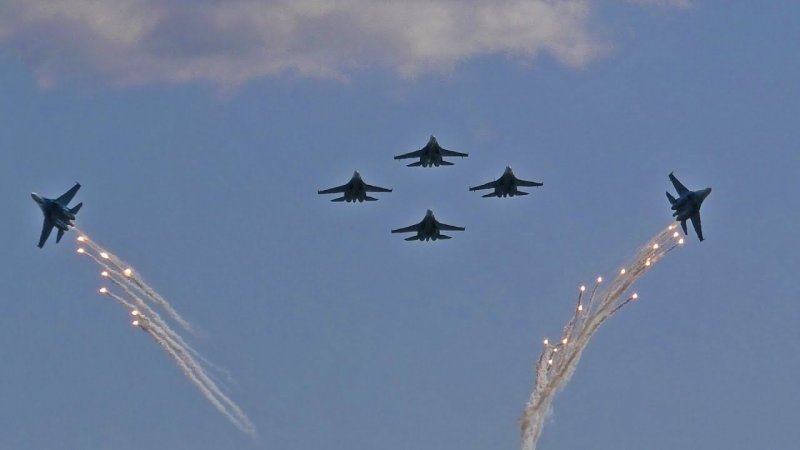 These crazy Russians are tearing the sky apart. "Russian Knights" on heavy jet fighters. My #shorts