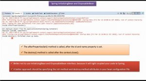 Understanding Spring Bean Life Cycle with InitializingBean and DisposableBean | Spring Tutorial