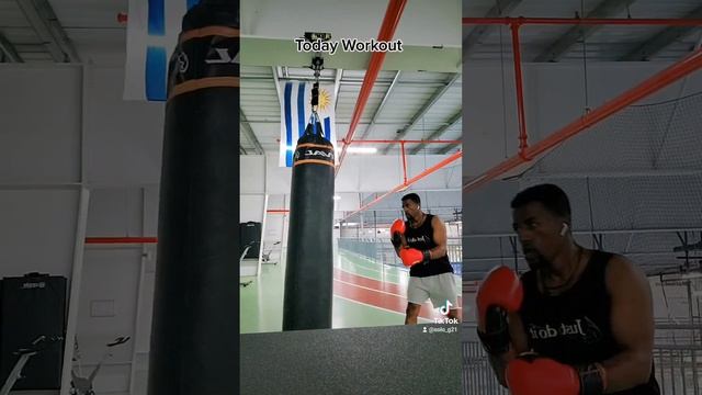 punching bag boxing warm up.