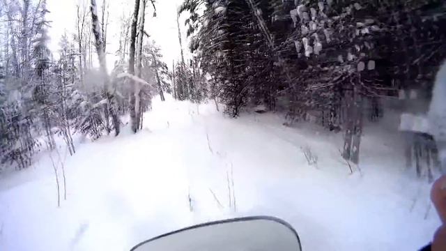 Поездка на снегоходе yamaha vk540 (2) смотреть онлайн