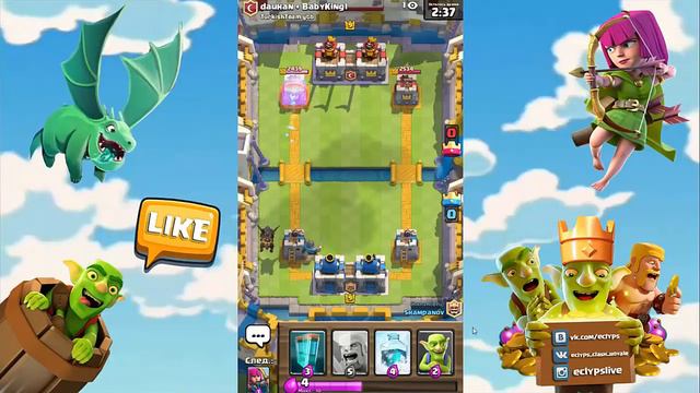 ШКОЛЬНИК С 4500 КУБКАМИ ПОБЕДИЛ МУЖИКОВ ТОП КОЛОДОЙ В CLASH ROYALE/КЛЕШ РОЯЛЬ