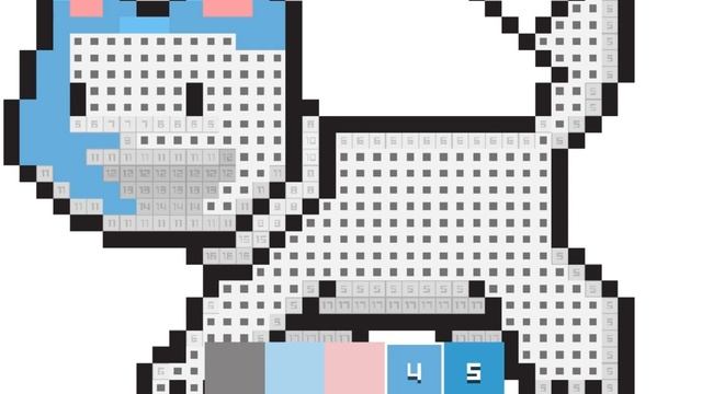 Pазвлекательныe игры - цветное пиксельное искусство -образовательные игры для детей