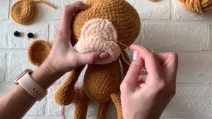 Вяжем Обезьянку амигуруми крючком. Часть 3 Сборка
