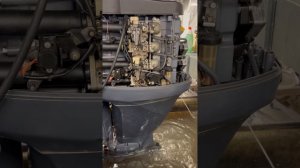 РАБОТА ЛОДОЧНОГО МОТОРА YAMAHA F 100