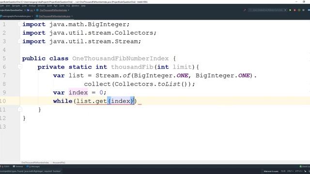 Project Euler problem 25 Java : 1000-digit Fibonacci number смотреть онлайн