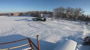Зимний взлет Ан-2.